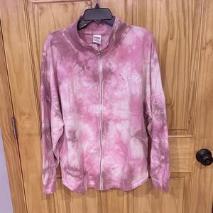 PINK Victoria's Secret Pink Tie-Dye full zip sweatshirt